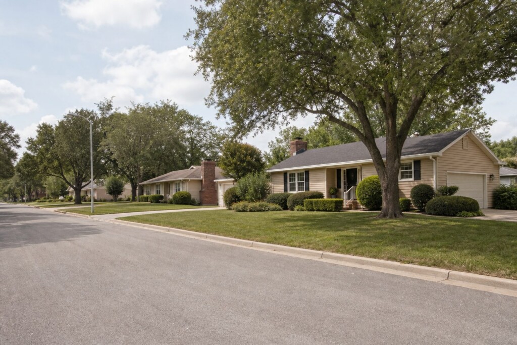 Largo neighborhood with well-kept homes and quiet residential streets, an established residential neighborhood